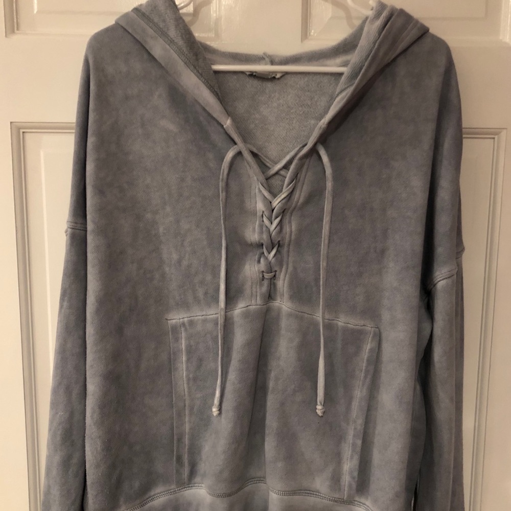American Eagle Lace Up Sweatshirt